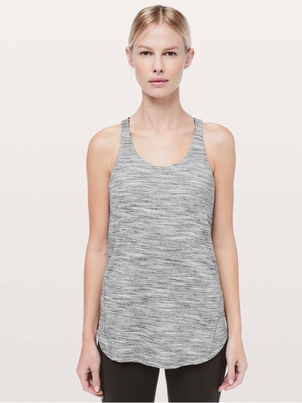 Lululemon Moment to Movement 2 in 1 Tank in Space Dye Camo Black/White | Size 6